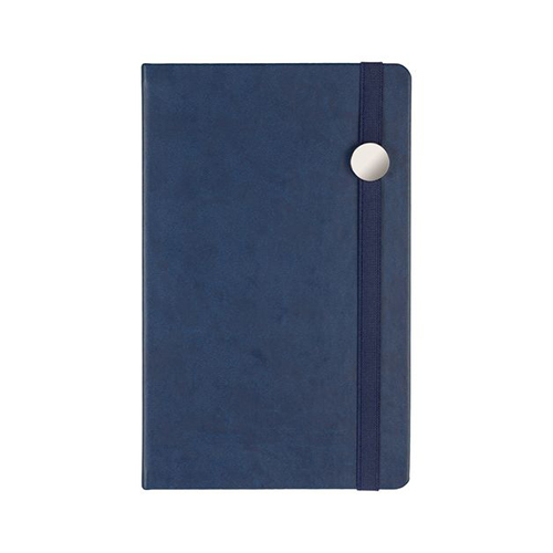 Кожаный ежедневник с логотипом (192 стр) Синий