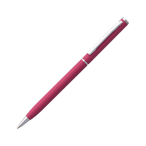 Металлическая ручка с логотипом Розовый