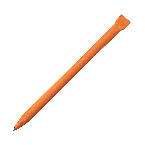Ручка из картона без колпачка с логотипом Оранжевый