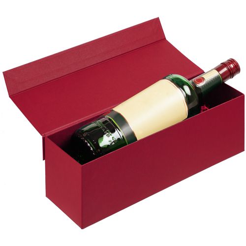 Коробка под бутылку с логотипом Красный