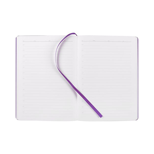 Ежедневник с твердой обложкой с логотипом (256 стр) Фиолетовый