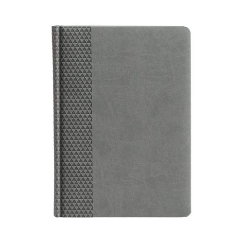 Кожаный ежедневник с логотипом (336 стр) Серый