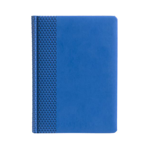 Кожаный ежедневник с логотипом (336 стр) Голубой