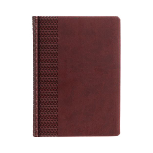 Кожаный ежедневник с логотипом (336 стр) Бордовый