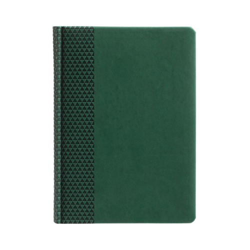 Кожаный ежедневник с логотипом (336 стр) Зеленый