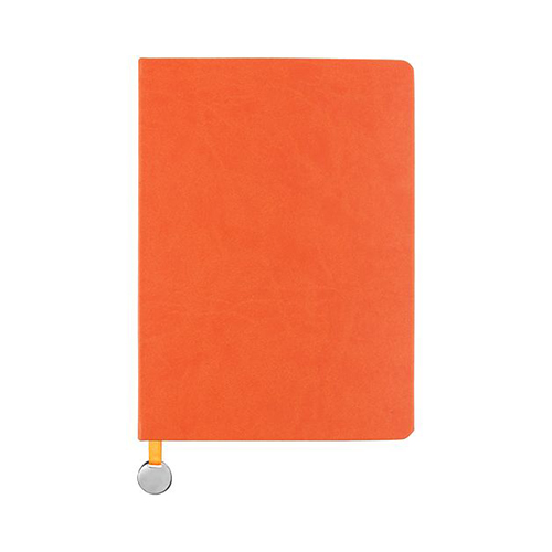 Ежедневник с металлическим шильдом и логотипом Оранжевый