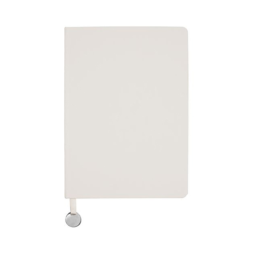 Ежедневник с металлическим шильдом и логотипом Белый