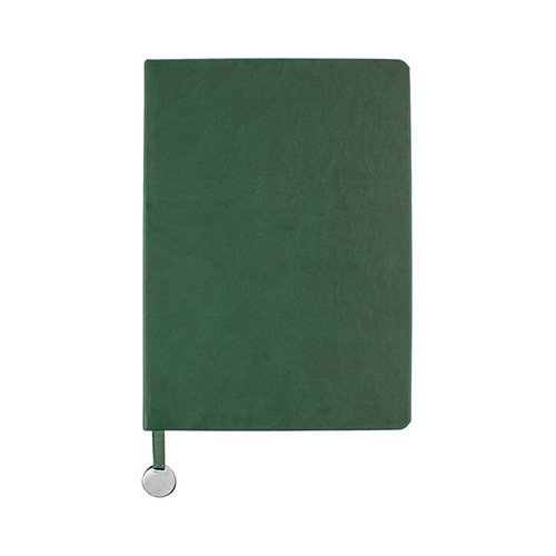Ежедневник с металлическим шильдом и логотипом Зеленый
