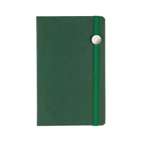 Кожаный ежедневник с логотипом (192 стр) Зеленый