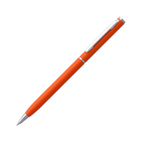 Металлическая ручка с логотипом Оранжевый