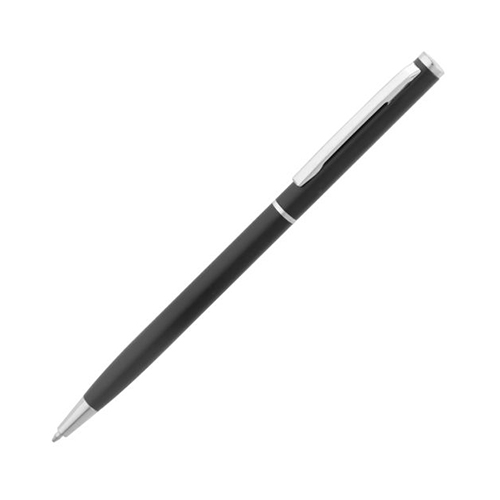 Металлическая ручка с логотипом Черный