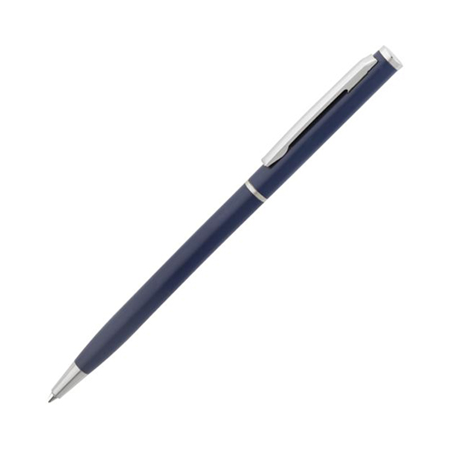 Металлическая ручка с логотипом Темно-синий