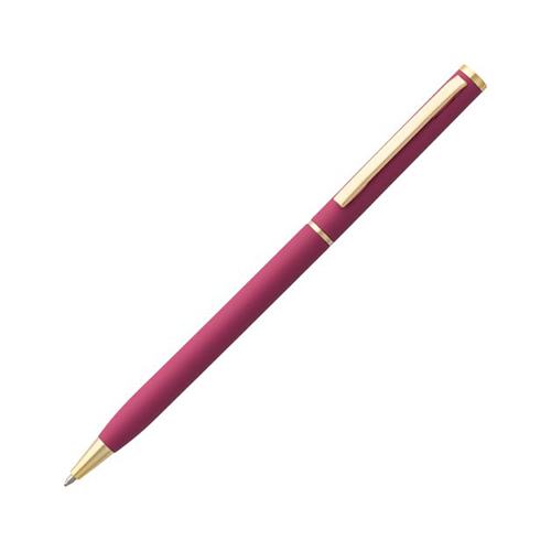 Цветная металлическая ручка с логотипом Розовый