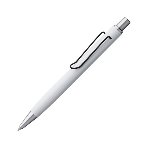 Металлическая нажимная ручка с логотипом Черный