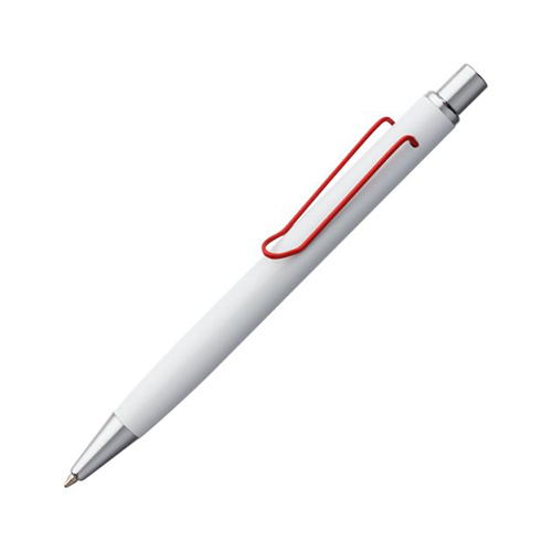 Металлическая нажимная ручка с логотипом Красный