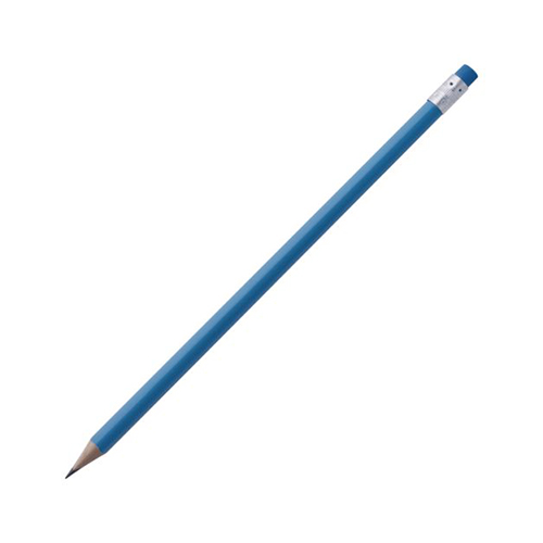 Карандаш с ластиком с логотипом Синий