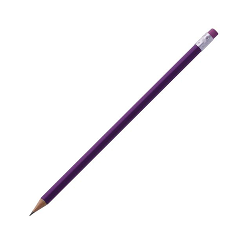 Карандаш с ластиком с логотипом Фиолетовый