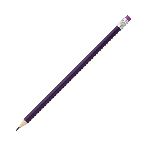 Карандаш с ластиком с логотипом Фиолетовый