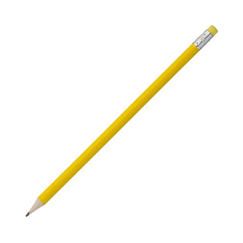 Карандаш с ластиком с логотипом Желтый