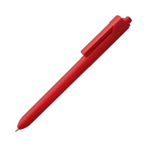 Цветная пластиковая ручка с логотипом Красный