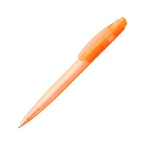 Шариковая пластиковая ручка с логотипом Оранжевый