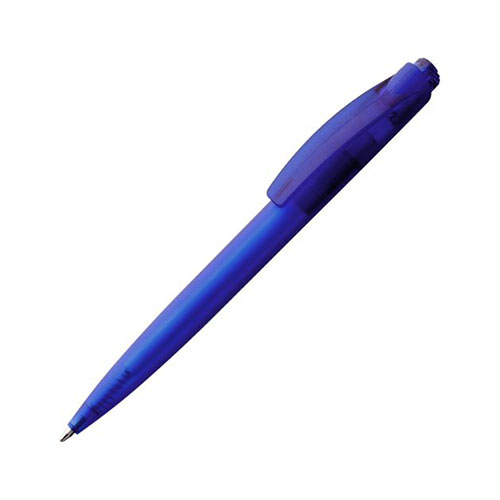 Шариковая пластиковая ручка с логотипом Синий