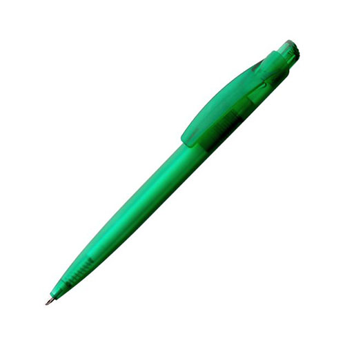 Шариковая пластиковая ручка с логотипом Зеленый