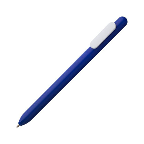 Глянцевая цветная ручка с логотипом Синий
