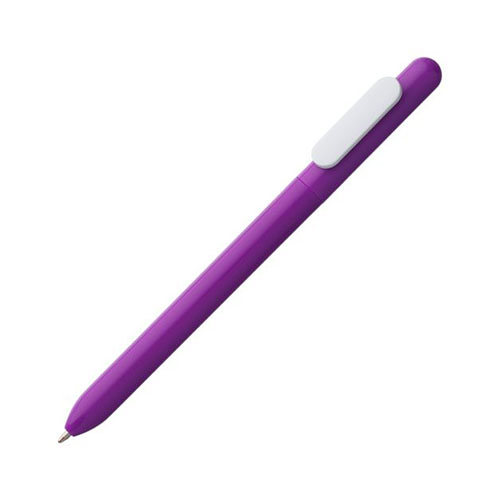 Глянцевая цветная ручка с логотипом Фиолетовый