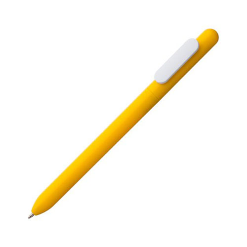 Глянцевая цветная ручка с логотипом Желтый