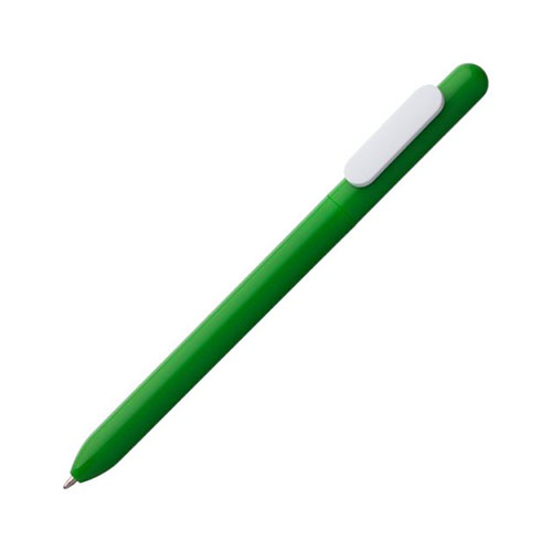 Глянцевая цветная ручка с логотипом Зеленый
