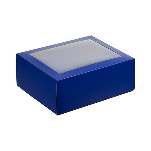 Цветная коробка с логотипом Синий