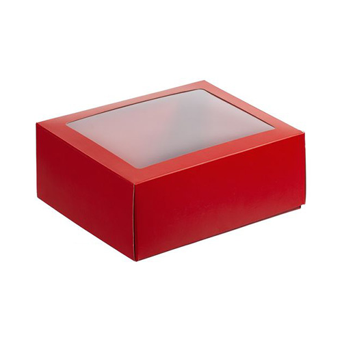 Цветная коробка с логотипом Красный
