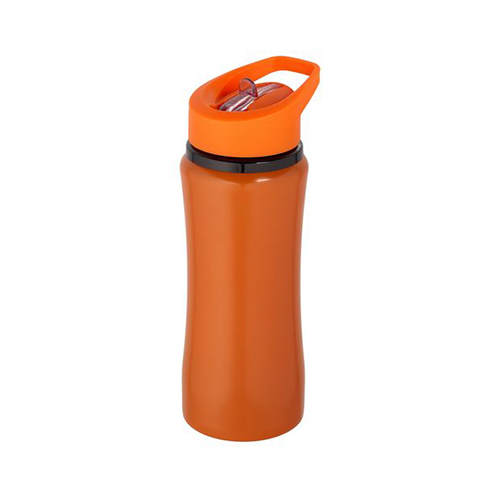 Спортивная бутылка с трубочкой с логотипом Оранжевый