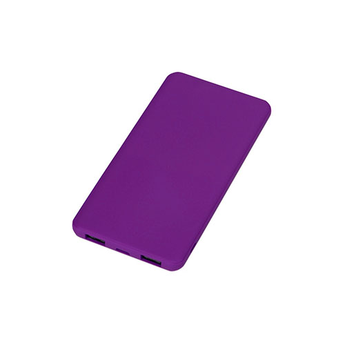 Супертонкое зарядное устройство с логотипом (5000 mAh) Фиолетовый