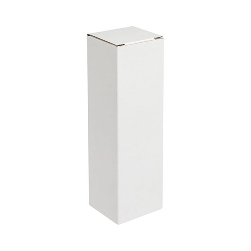 Вертикальная коробка с логотипом, 24,3 см Белый