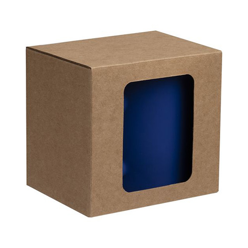 Коробка с окном для кружки с логотипом Белый