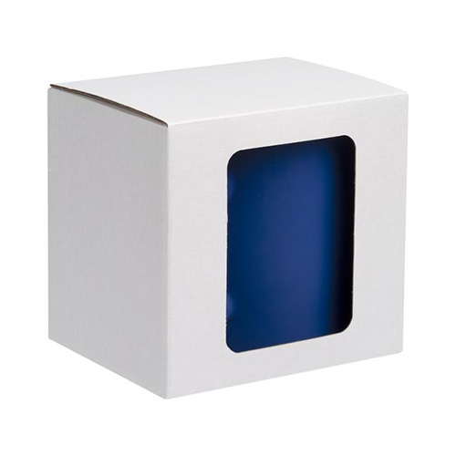 Коробка с окном для кружки с логотипом Белый