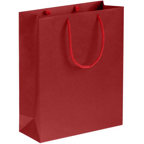 Бумажный пакет с логотипом Красный