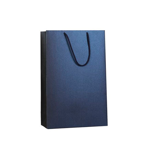 Бумажный пакет (Majestic) с логотипом Синий