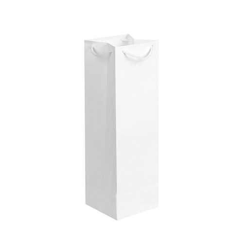 Пакет под бутылку с логотипом Белый