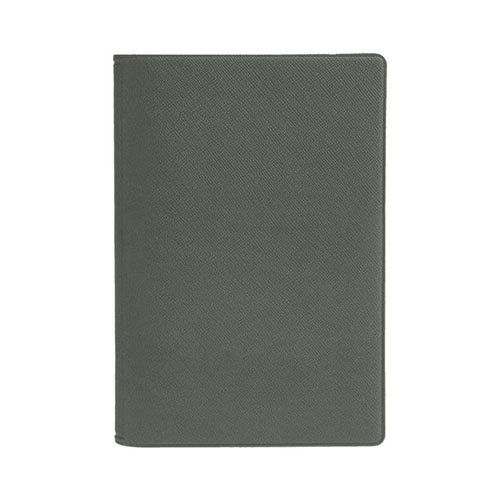 Обложка для паспорта с дополнительными карманами для визиток с логотипом Темно-серый