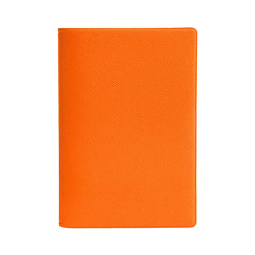 Обложка для паспорта с дополнительными карманами для визиток с логотипом Оранжевый