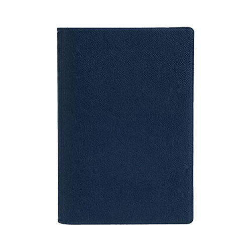 Обложка для паспорта с дополнительными карманами для визиток с логотипом Синий