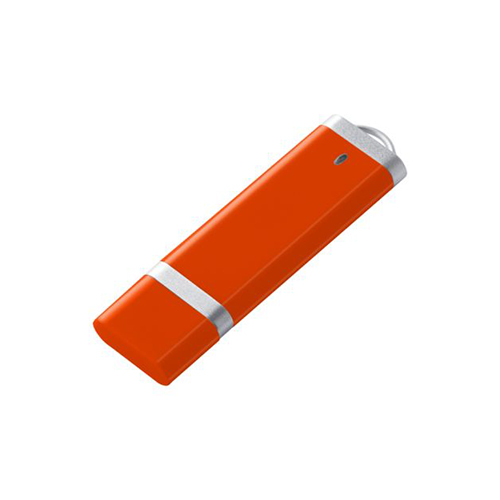 Пластиковая флешка с логотипом Оранжевый