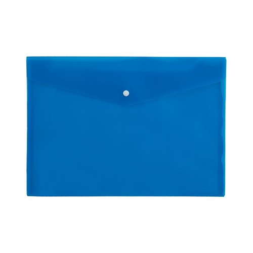 Папка-конверт на кнопке с логотипом Синий