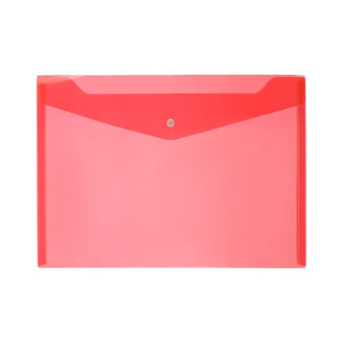 Папка-конверт на кнопке с логотипом Красный