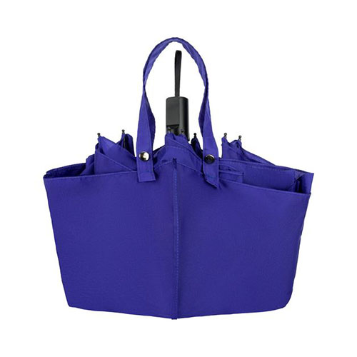 Зонт-сумка складной с логотипом Синий