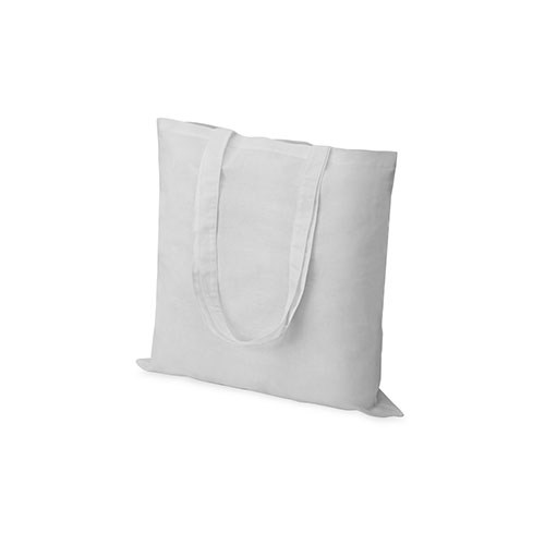 Вертикальная сумка из хлопка с логотипом Белый