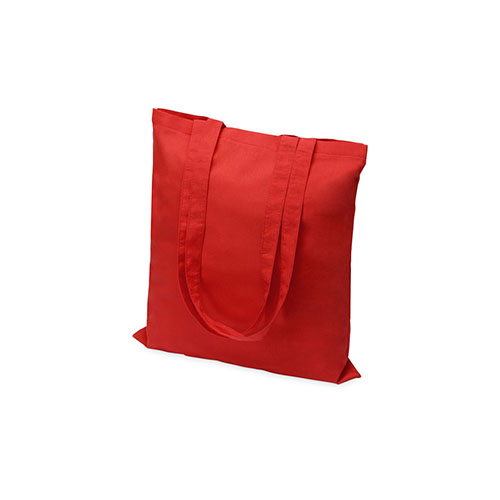 Вертикальная сумка из хлопка с логотипом Красный